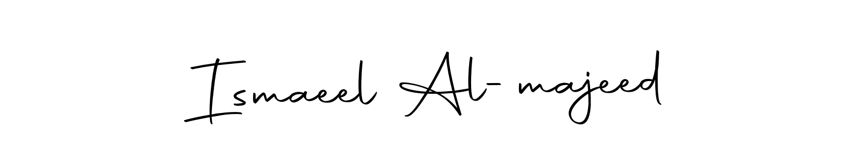 How to make Ismaeel Al-majeed name signature. Use Autography-DOLnW style for creating short signs online. This is the latest handwritten sign. Ismaeel Al-majeed signature style 10 images and pictures png