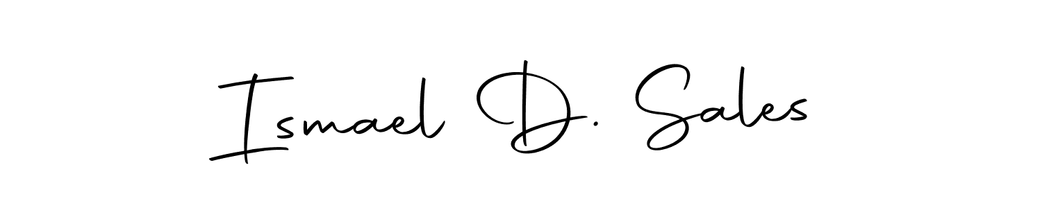 Make a beautiful signature design for name Ismael D. Sales. Use this online signature maker to create a handwritten signature for free. Ismael D. Sales signature style 10 images and pictures png