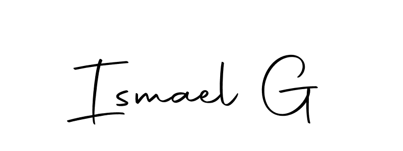 How to make Ismael G signature? Autography-DOLnW is a professional autograph style. Create handwritten signature for Ismael G name. Ismael G signature style 10 images and pictures png