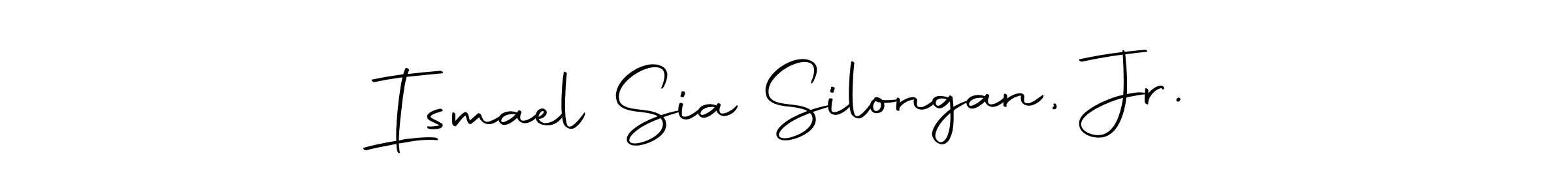 You should practise on your own different ways (Autography-DOLnW) to write your name (Ismael Sia Silongan, Jr.) in signature. don't let someone else do it for you. Ismael Sia Silongan, Jr. signature style 10 images and pictures png