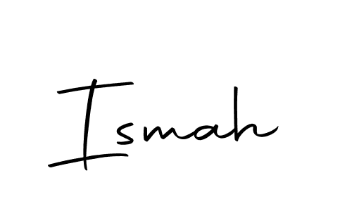 Make a beautiful signature design for name Ismah. Use this online signature maker to create a handwritten signature for free. Ismah signature style 10 images and pictures png