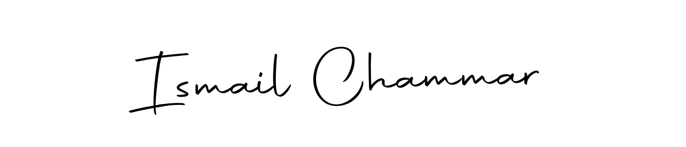 Design your own signature with our free online signature maker. With this signature software, you can create a handwritten (Autography-DOLnW) signature for name Ismail Chammar. Ismail Chammar signature style 10 images and pictures png