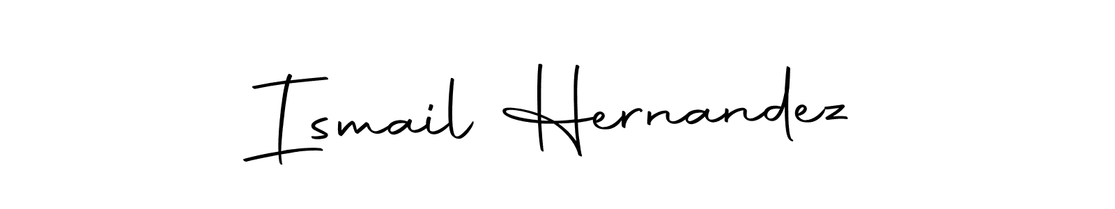 How to make Ismail Hernandez name signature. Use Autography-DOLnW style for creating short signs online. This is the latest handwritten sign. Ismail Hernandez signature style 10 images and pictures png