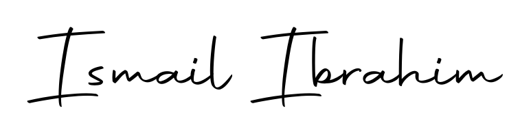 Designed for modern professionals: Ismail Ibrahim name signature crafted with Autography-DOLnW script. Ready for digital PDF workflows. Ismail Ibrahim signature style 10 images and pictures png