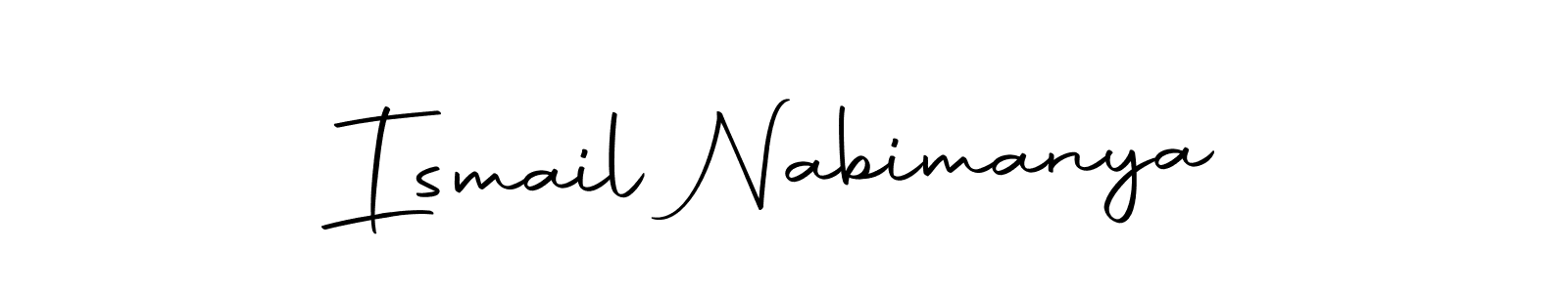 Make a short Ismail Nabimanya signature style. Manage your documents anywhere anytime using Autography-DOLnW. Create and add eSignatures, submit forms, share and send files easily. Ismail Nabimanya signature style 10 images and pictures png