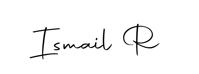 Use a signature maker to create a handwritten signature online. With this signature software, you can design (Autography-DOLnW) your own signature for name Ismail R. Ismail R signature style 10 images and pictures png