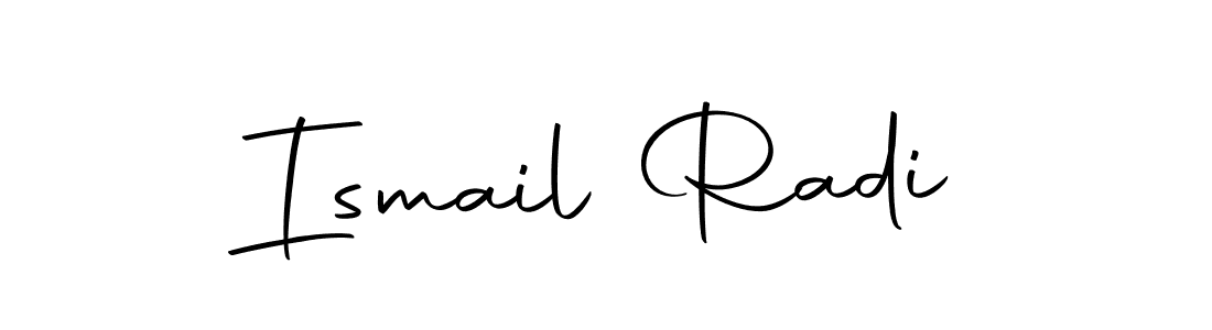 How to make Ismail Radi name signature. Use Autography-DOLnW style for creating short signs online. This is the latest handwritten sign. Ismail Radi signature style 10 images and pictures png