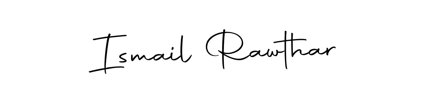 Design your own signature with our free online signature maker. With this signature software, you can create a handwritten (Autography-DOLnW) signature for name Ismail Rawthar. Ismail Rawthar signature style 10 images and pictures png