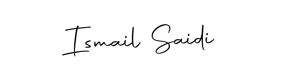 Ismail Saidi stylish signature style. Best Handwritten Sign (Autography-DOLnW) for my name. Handwritten Signature Collection Ideas for my name Ismail Saidi. Ismail Saidi signature style 10 images and pictures png