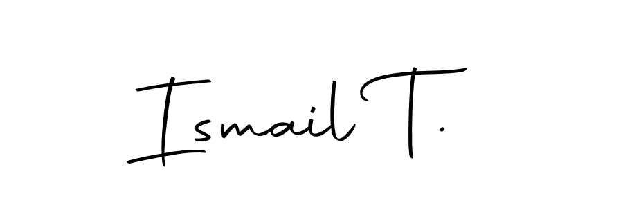 How to Draw Ismail T. signature style? Autography-DOLnW is a latest design signature styles for name Ismail T.. Ismail T. signature style 10 images and pictures png