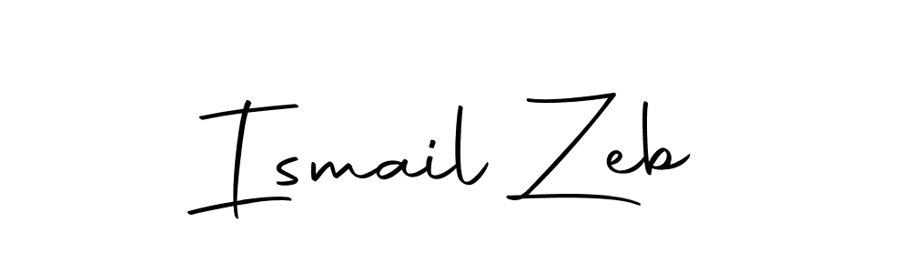 Design your own signature with our free online signature maker. With this signature software, you can create a handwritten (Autography-DOLnW) signature for name Ismail Zeb. Ismail Zeb signature style 10 images and pictures png