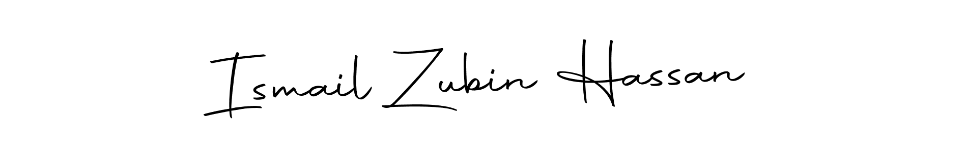 Also we have Ismail Zubin Hassan name is the best signature style. Create professional handwritten signature collection using Autography-DOLnW autograph style. Ismail Zubin Hassan signature style 10 images and pictures png