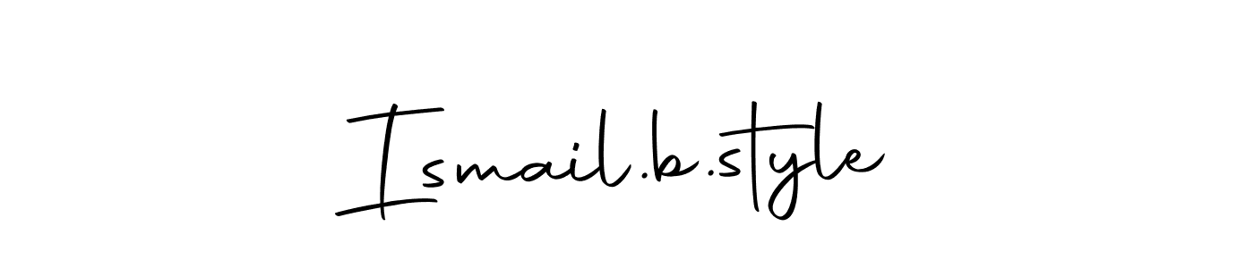 It looks lik you need a new signature style for name Ismail.b.style. Design unique handwritten (Autography-DOLnW) signature with our free signature maker in just a few clicks. Ismail.b.style signature style 10 images and pictures png