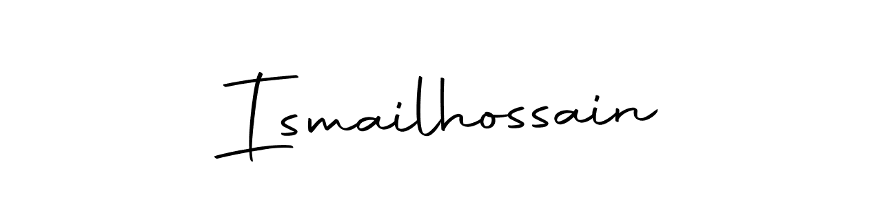 Design your own signature with our free online signature maker. With this signature software, you can create a handwritten (Autography-DOLnW) signature for name Ismailhossain. Ismailhossain signature style 10 images and pictures png