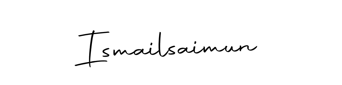 Ismailsaimun stylish signature style. Best Handwritten Sign (Autography-DOLnW) for my name. Handwritten Signature Collection Ideas for my name Ismailsaimun. Ismailsaimun signature style 10 images and pictures png