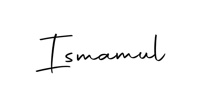 You should practise on your own different ways (Autography-DOLnW) to write your name (Ismamul) in signature. don't let someone else do it for you. Ismamul signature style 10 images and pictures png