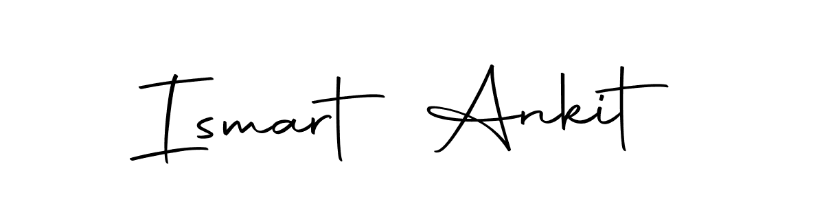 How to make Ismart Ankit name signature. Use Autography-DOLnW style for creating short signs online. This is the latest handwritten sign. Ismart Ankit signature style 10 images and pictures png