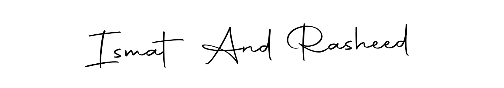 You can use this online signature creator to create a handwritten signature for the name Ismat And Rasheed. This is the best online autograph maker. Ismat And Rasheed signature style 10 images and pictures png