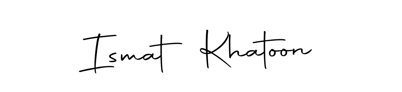 Make a beautiful signature design for name Ismat Khatoon. Use this online signature maker to create a handwritten signature for free. Ismat Khatoon signature style 10 images and pictures png