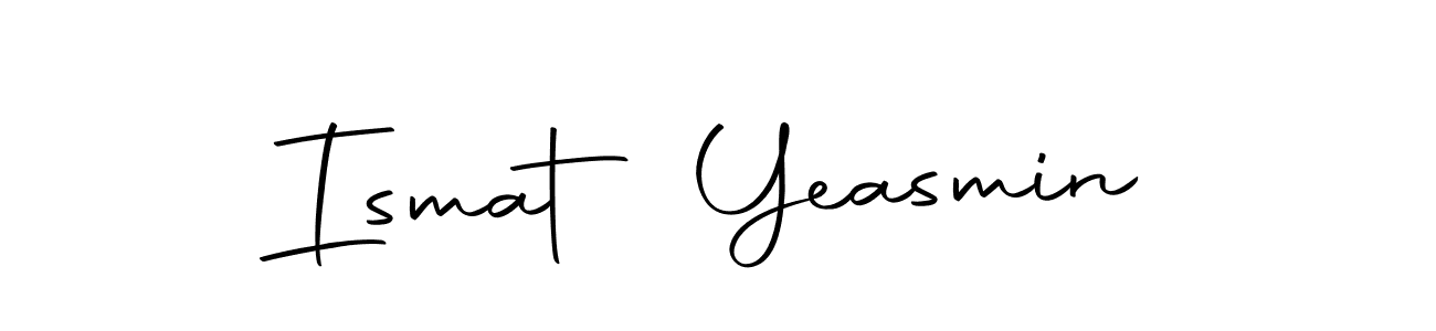 if you are searching for the best signature style for your name Ismat Yeasmin. so please give up your signature search. here we have designed multiple signature styles  using Autography-DOLnW. Ismat Yeasmin signature style 10 images and pictures png