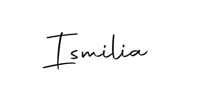 Use a signature maker to create a handwritten signature online. With this signature software, you can design (Autography-DOLnW) your own signature for name Ismilia. Ismilia signature style 10 images and pictures png