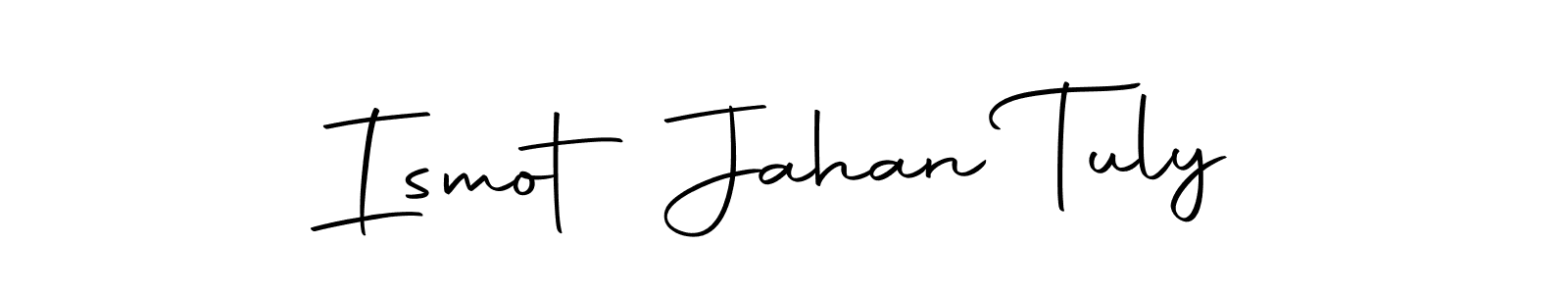 Similarly Autography-DOLnW is the best handwritten signature design. Signature creator online .You can use it as an online autograph creator for name Ismot Jahan Tuly. Ismot Jahan Tuly signature style 10 images and pictures png