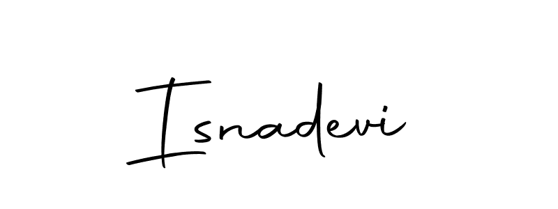 You should practise on your own different ways (Autography-DOLnW) to write your name (Isnadevi) in signature. don't let someone else do it for you. Isnadevi signature style 10 images and pictures png