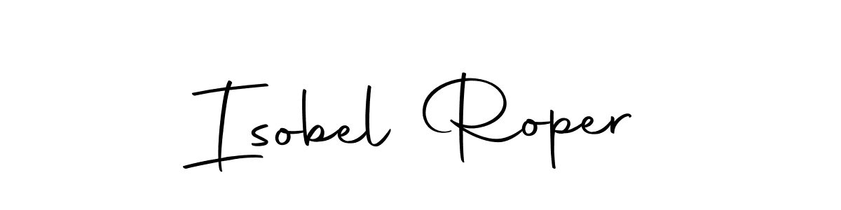 Create a beautiful signature design for name Isobel Roper. With this signature (Autography-DOLnW) fonts, you can make a handwritten signature for free. Isobel Roper signature style 10 images and pictures png