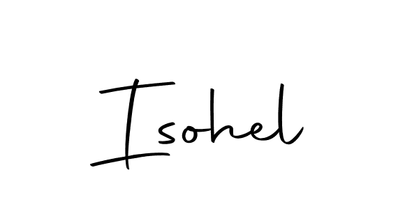 You should practise on your own different ways (Autography-DOLnW) to write your name (Isohel) in signature. don't let someone else do it for you. Isohel signature style 10 images and pictures png