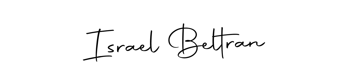 Create a beautiful signature design for name Israel Beltran. With this signature (Autography-DOLnW) fonts, you can make a handwritten signature for free. Israel Beltran signature style 10 images and pictures png