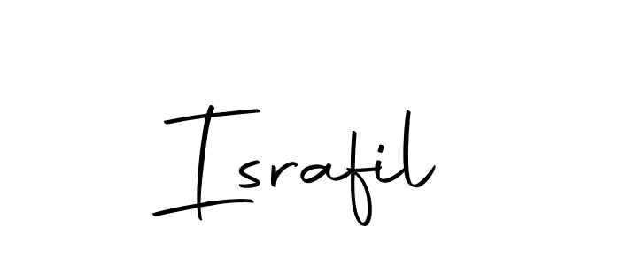 Design your own signature with our free online signature maker. With this signature software, you can create a handwritten (Autography-DOLnW) signature for name Israfil. Israfil signature style 10 images and pictures png