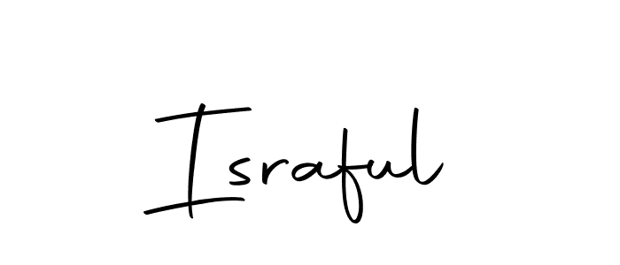 Design your own signature with our free online signature maker. With this signature software, you can create a handwritten (Autography-DOLnW) signature for name Israful. Israful signature style 10 images and pictures png