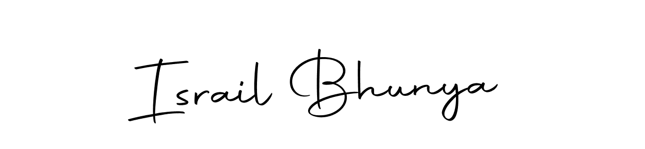 The best way (Autography-DOLnW) to make a short signature is to pick only two or three words in your name. The name Israil Bhunya include a total of six letters. For converting this name. Israil Bhunya signature style 10 images and pictures png