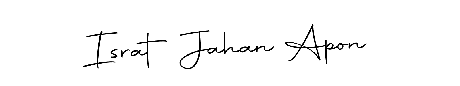 Autography-DOLnW is a professional signature style that is perfect for those who want to add a touch of class to their signature. It is also a great choice for those who want to make their signature more unique. Get Israt Jahan Apon name to fancy signature for free. Israt Jahan Apon signature style 10 images and pictures png