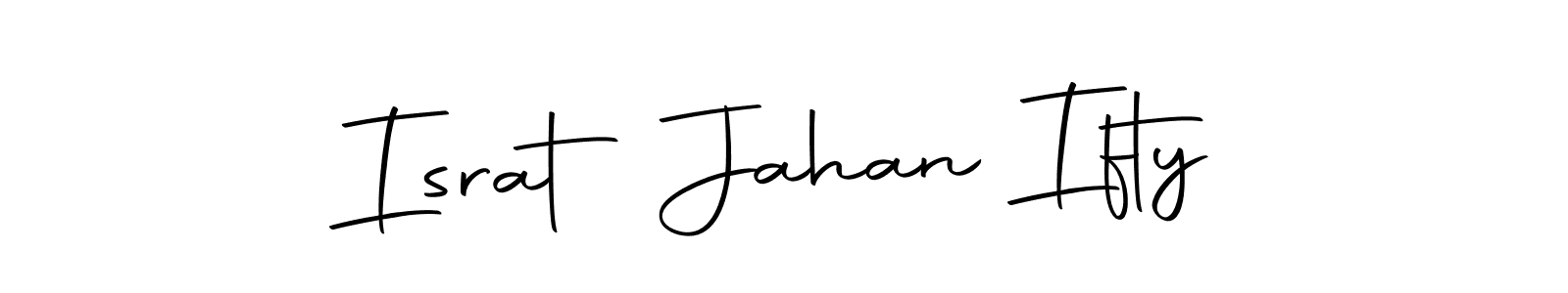 How to make Israt Jahan Ifty signature? Autography-DOLnW is a professional autograph style. Create handwritten signature for Israt Jahan Ifty name. Israt Jahan Ifty signature style 10 images and pictures png