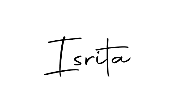 if you are searching for the best signature style for your name Isrita. so please give up your signature search. here we have designed multiple signature styles  using Autography-DOLnW. Isrita signature style 10 images and pictures png