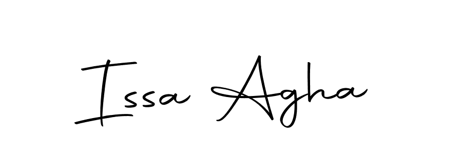 Create a beautiful signature design for name Issa Agha. With this signature (Autography-DOLnW) fonts, you can make a handwritten signature for free. Issa Agha signature style 10 images and pictures png