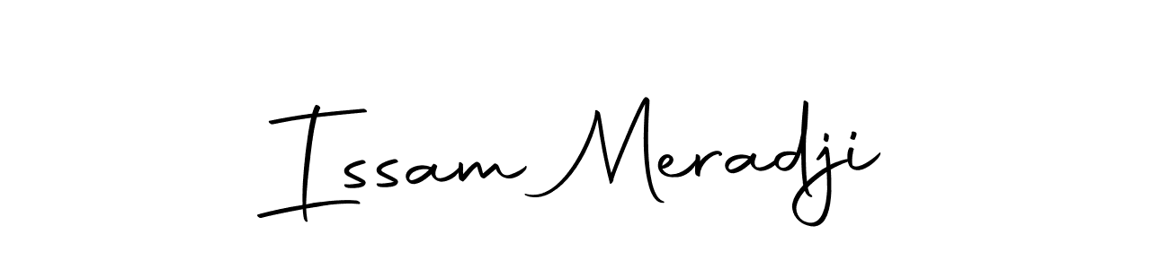 Create a beautiful signature design for name Issam Meradji. With this signature (Autography-DOLnW) fonts, you can make a handwritten signature for free. Issam Meradji signature style 10 images and pictures png