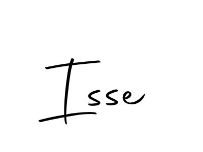 Use a signature maker to create a handwritten signature online. With this signature software, you can design (Autography-DOLnW) your own signature for name Isse. Isse signature style 10 images and pictures png