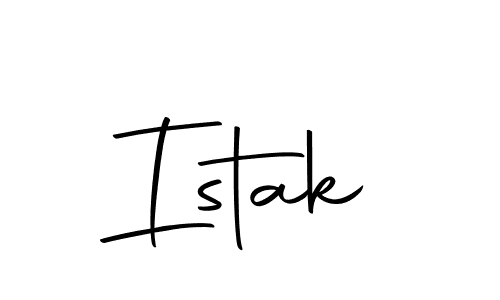 The best way (Autography-DOLnW) to make a short signature is to pick only two or three words in your name. The name Istak include a total of six letters. For converting this name. Istak signature style 10 images and pictures png