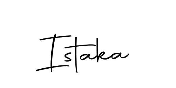 Use a signature maker to create a handwritten signature online. With this signature software, you can design (Autography-DOLnW) your own signature for name Istaka. Istaka signature style 10 images and pictures png