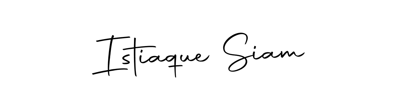 The best way (Autography-DOLnW) to make a short signature is to pick only two or three words in your name. The name Istiaque Siam include a total of six letters. For converting this name. Istiaque Siam signature style 10 images and pictures png