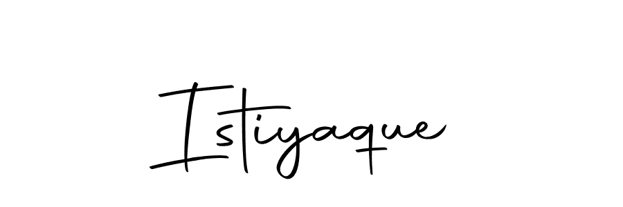 You should practise on your own different ways (Autography-DOLnW) to write your name (Istiyaque) in signature. don't let someone else do it for you. Istiyaque signature style 10 images and pictures png