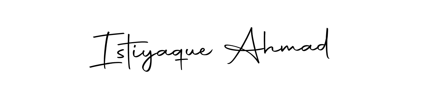 Make a short Istiyaque Ahmad signature style. Manage your documents anywhere anytime using Autography-DOLnW. Create and add eSignatures, submit forms, share and send files easily. Istiyaque Ahmad signature style 10 images and pictures png