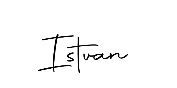 Create a beautiful signature design for name Istvan. With this signature (Autography-DOLnW) fonts, you can make a handwritten signature for free. Istvan signature style 10 images and pictures png