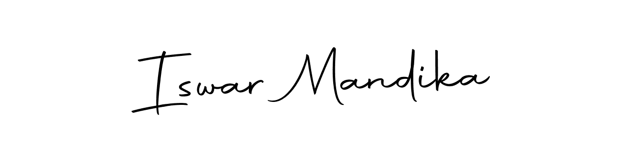 Create a beautiful signature design for name Iswar Mandika. With this signature (Autography-DOLnW) fonts, you can make a handwritten signature for free. Iswar Mandika signature style 10 images and pictures png