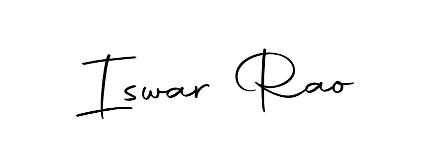 Design your own signature with our free online signature maker. With this signature software, you can create a handwritten (Autography-DOLnW) signature for name Iswar Rao. Iswar Rao signature style 10 images and pictures png