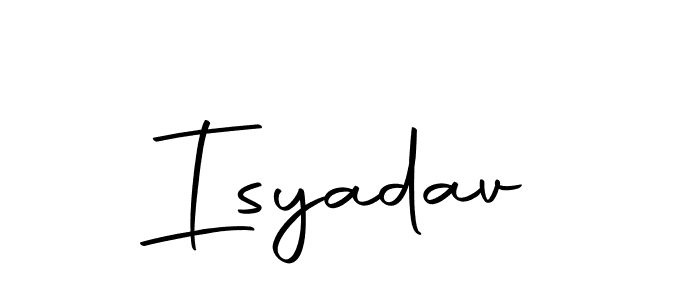 Make a beautiful signature design for name Isyadav. With this signature (Autography-DOLnW) style, you can create a handwritten signature for free. Isyadav signature style 10 images and pictures png