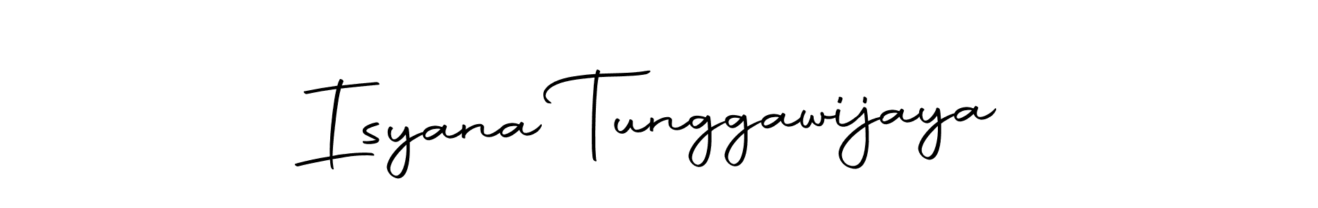 Create a beautiful signature design for name Isyana Tunggawijaya. With this signature (Autography-DOLnW) fonts, you can make a handwritten signature for free. Isyana Tunggawijaya signature style 10 images and pictures png