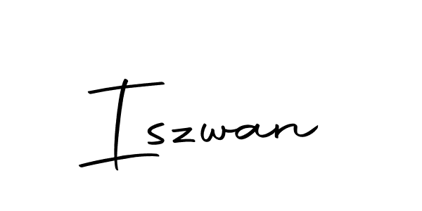Iszwan stylish signature style. Best Handwritten Sign (Autography-DOLnW) for my name. Handwritten Signature Collection Ideas for my name Iszwan. Iszwan signature style 10 images and pictures png